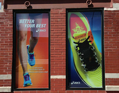 ASICS Retail Barricades & Pre-Opening Graphics