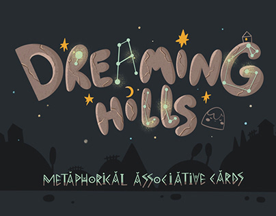 Sleeping hills. Metaphorical associative cards