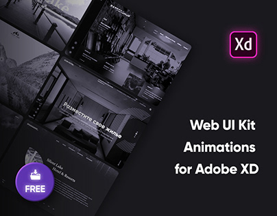 FREE | Web UI & Animations for Adobe XD