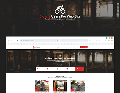 Bicycle Users For Website Design