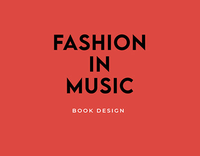 Fashion In Music - Book Design