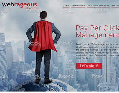 Responsive site for PPC management company