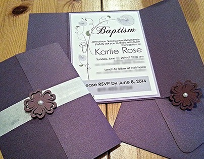 Hand crafted Invitations