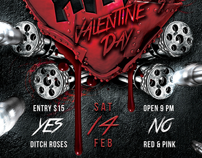Hate Valentines Day Party Flyer