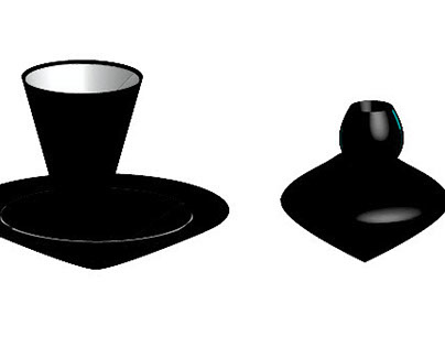 Cups and Plates in 3D