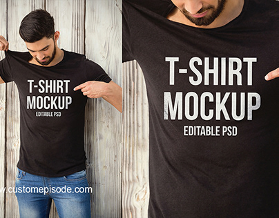 Editable Psd T-shirt mockup Free Download