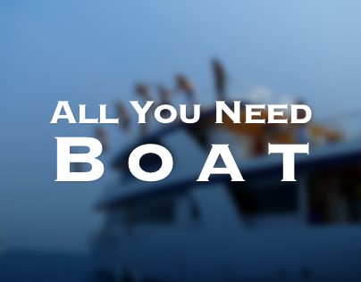 All You Need Boat: User Interface Website Design