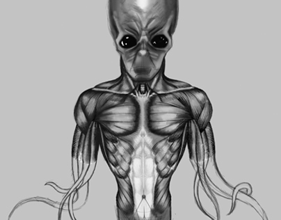 Alien Face Character