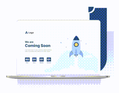 Coming Soon UI design