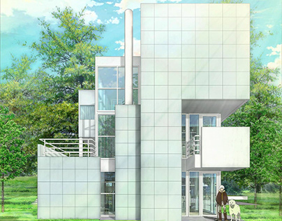 #archanime V02 Giovannitti House by Richard Meier
