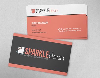 Sparkle Clean Business Card