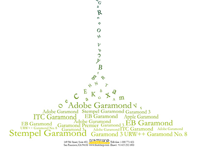 Fontshop poster for garamond