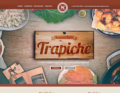 Layout para Site - Restaurante Trapiche