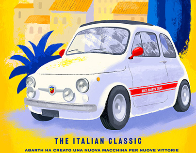 Fiat Abarth 595 Poster