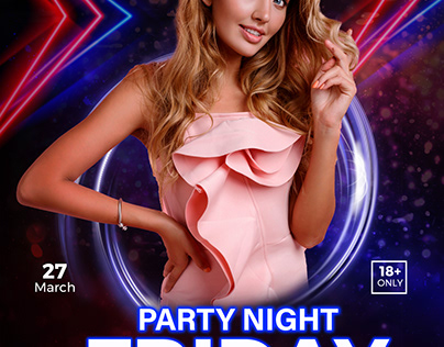 Project thumbnail - Friday Night Party Flyer