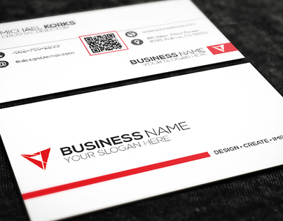 White Creative Business Card Design