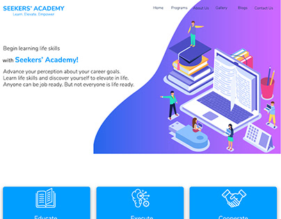 Seekers Academy Website Design