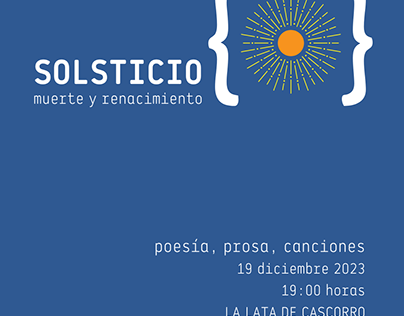 poster "Solsticio, muerte y renacimiento"