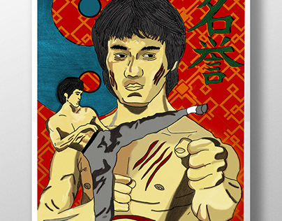 Ilustración Digital Bruce Lee