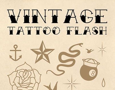 Vintage Tattoo Flash Set (Vector)