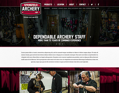 Web & Print Design for Springfield Archery