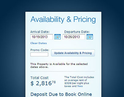 Wyndham Vacation Rental Booking Module