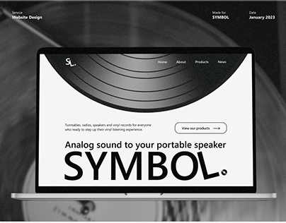 SYMBOL- website for retro audio systems
