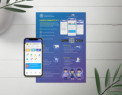 Flyer A4 for Pupil of app Hanoi Smartcity