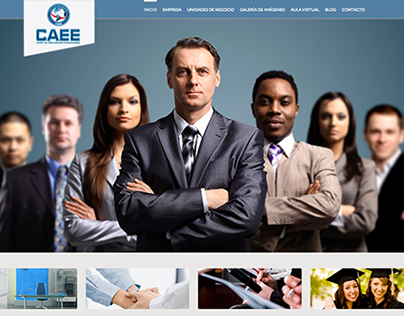 Página web Centro de Altos estudios empresariales