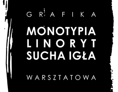 Poster for Monotypia/Linoryt/Sucha Igła exhibition
