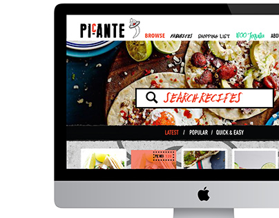 Picante Mexican Recipe Finder Website