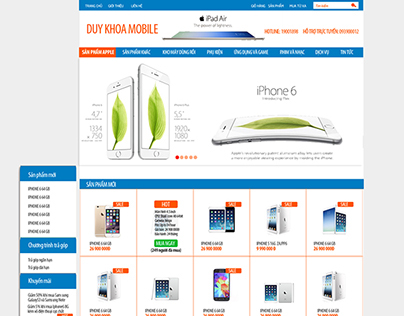 DUY KHOA Mobile Website template