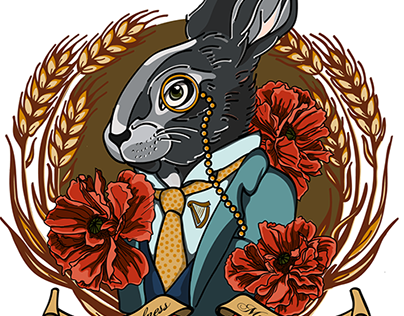 Memorial Tattoo Design - Guinness the Rabbit