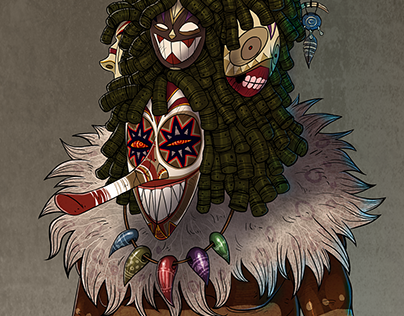 Witch doctor concept