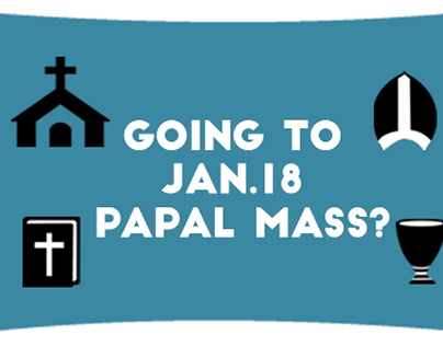 Going to Jan.18, 2015 Papal Mass Infog