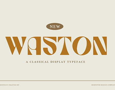 Waston - Retro Display Font