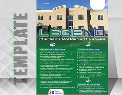 creative and modern real estate flyer template