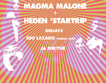 Poster Freak Out! Magma Malone + Heden Startrip