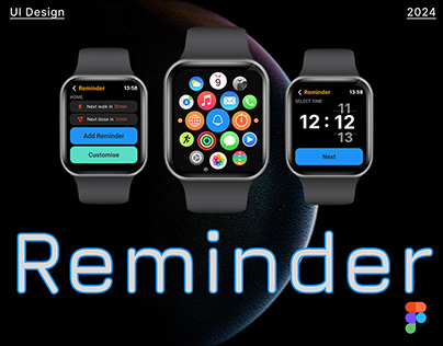 Reminder- UI design for smart watch