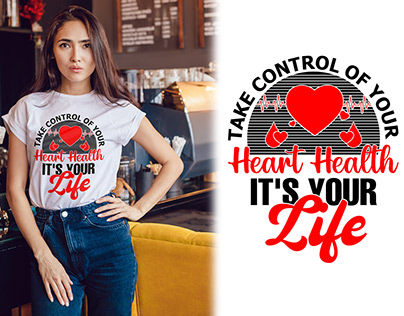 Heart Disease Awareness T-shirt design