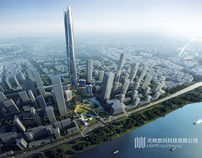 Super highrise building in Wuhan