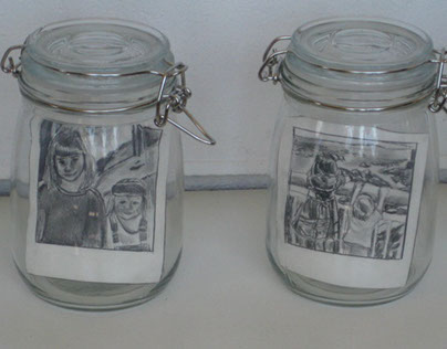 Memories in a Jar- Drawing Installation