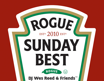 flyers for Sunday Best DJ events at Rogue and theLOFT