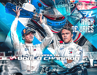 Nyck de Vries × Mercedes World Champion Poster