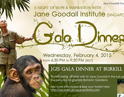 Jane Goodall Institute Singapore Gala Dinner 2015 Ecard