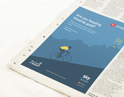 Sky Pro Cycling & IG Markets print ad