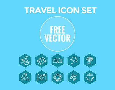 Free Travel Icon Set