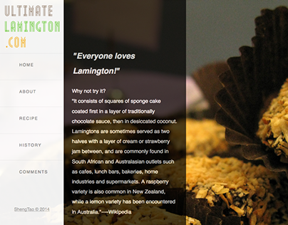 Ultimate Lamington - Web Design