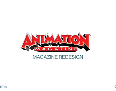 Magazine Re-Design (Animation Magazine)