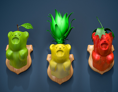 Gummy Bear - 3D Illustrations